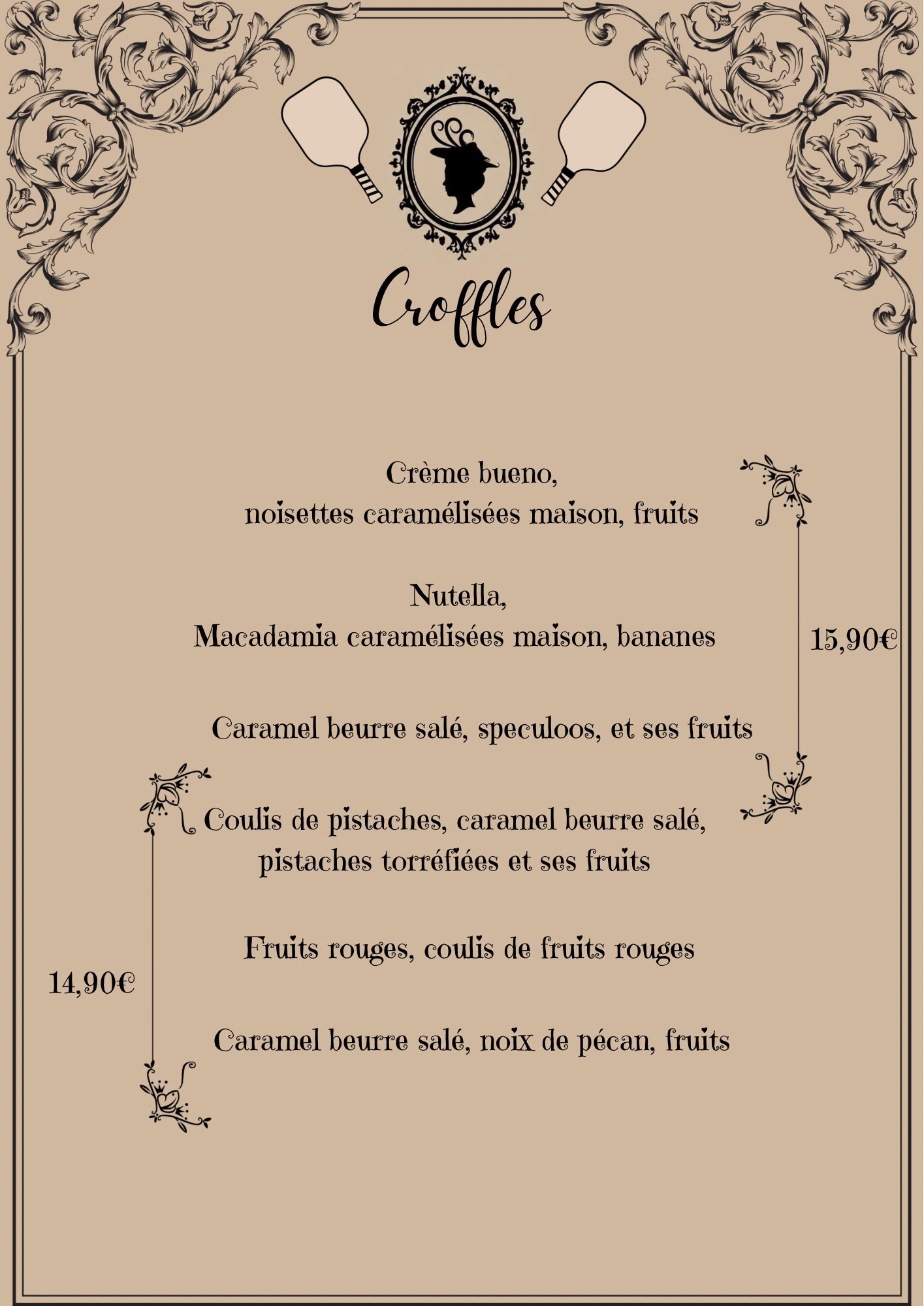 Carte des croffles