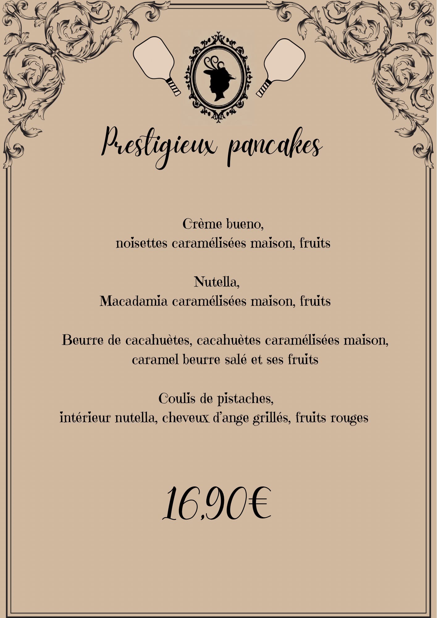 Carte des pancakes